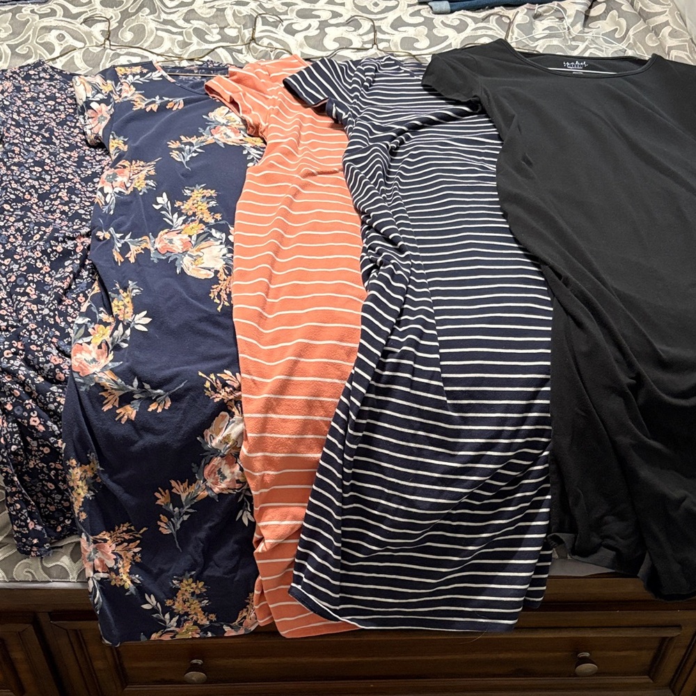 Isabel Maternity fitted dresses. Women's Mixed Pattern Dresses